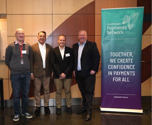 A groups of people at an AusPayNet Event